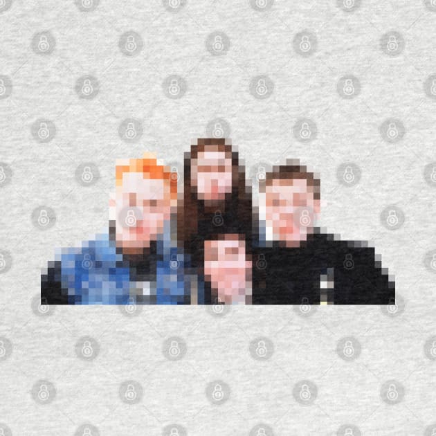 Pixelated Classic Young Ones Design - 80s British Comedy by DankFutura